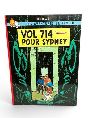 Livre vintage Les aventures de Tintin 22 "Vol 714 pour Sydney" Hergé Casterman